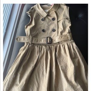 Burberry belted dress.